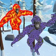 Monkey tag. Gorilla memes game