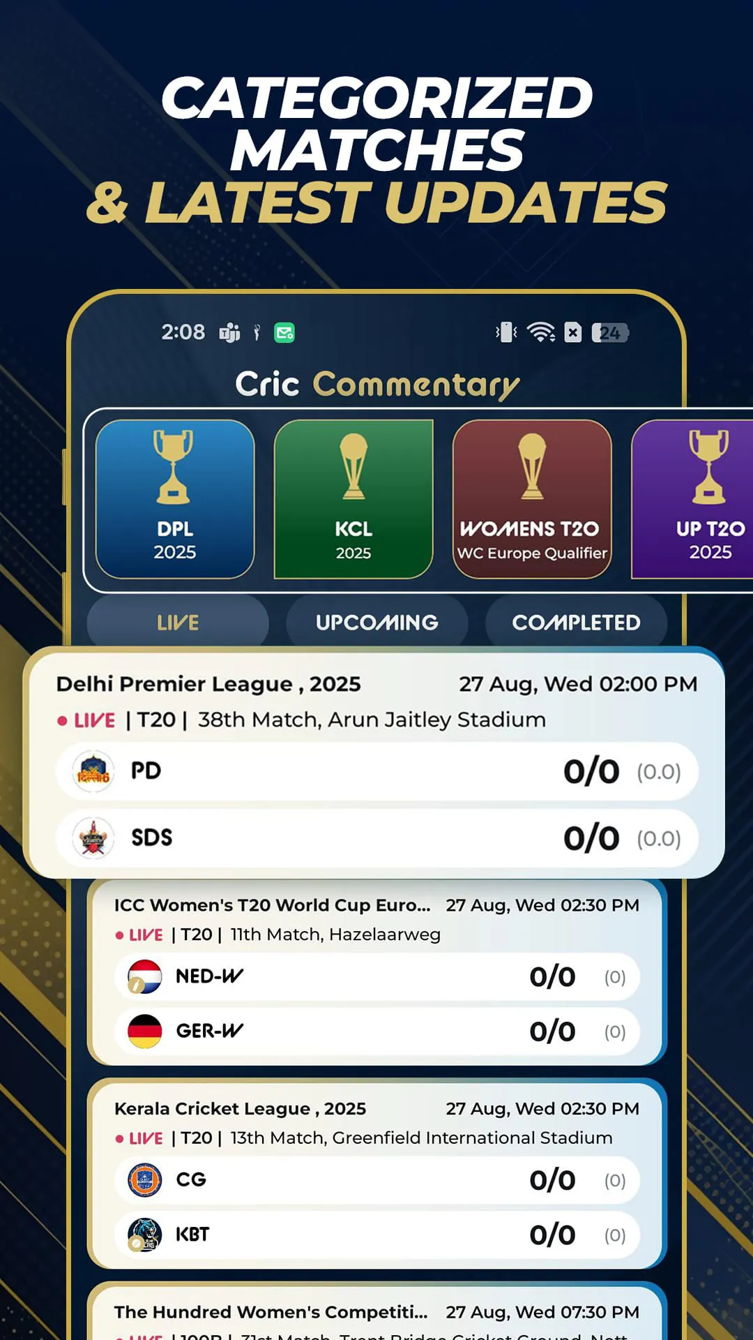 Cric Commentary