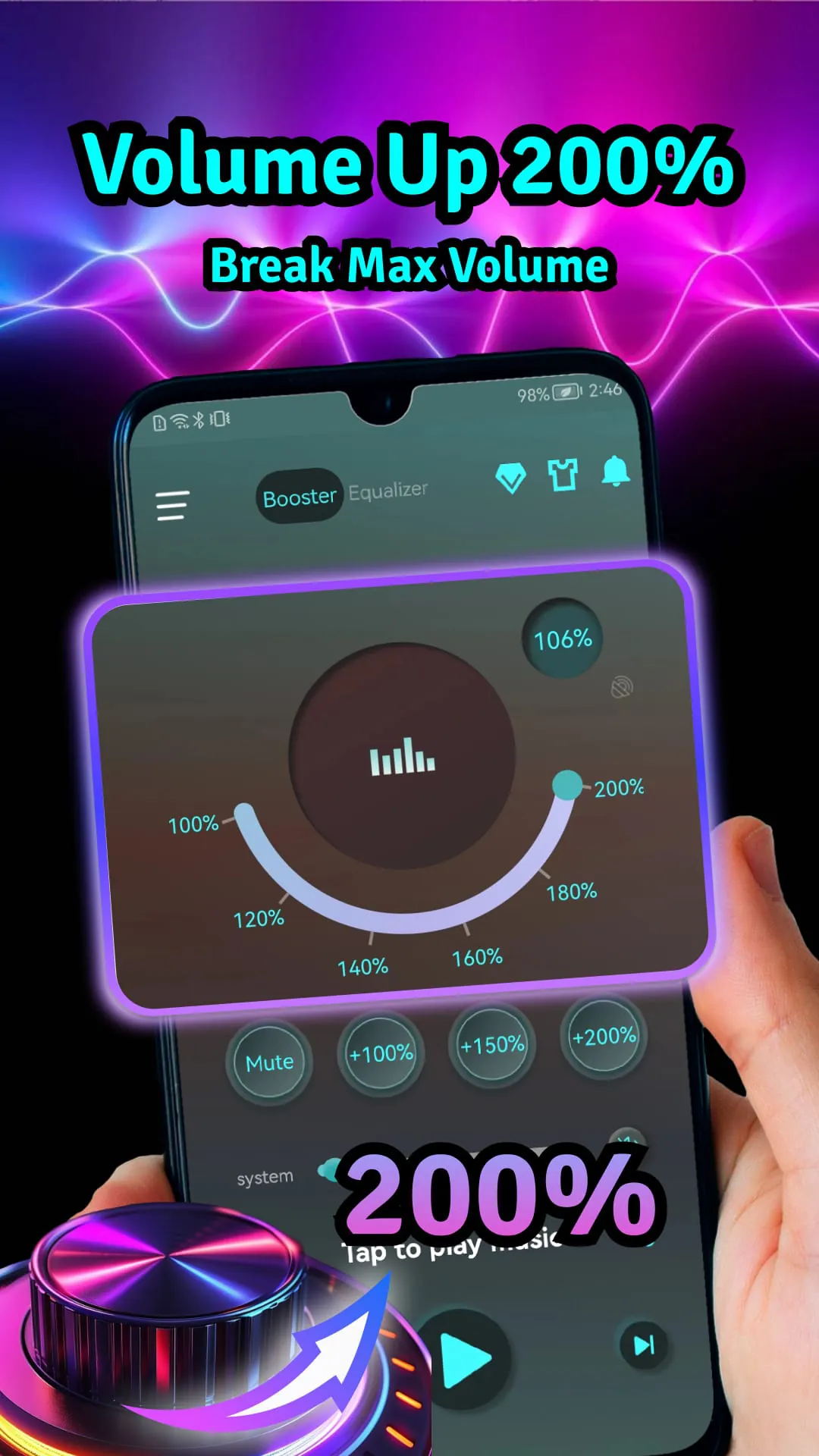 Bass Booster Volume Booster EQ