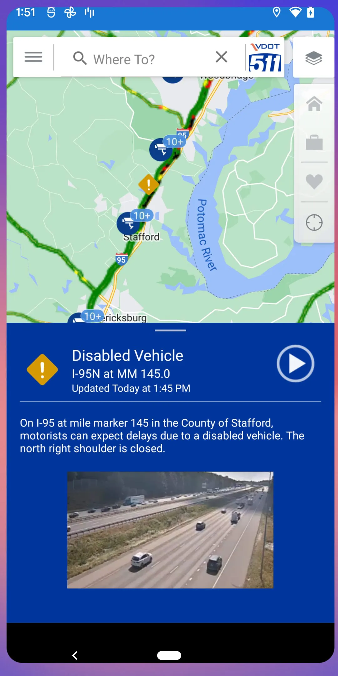 VDOT 511 Virginia Traffic