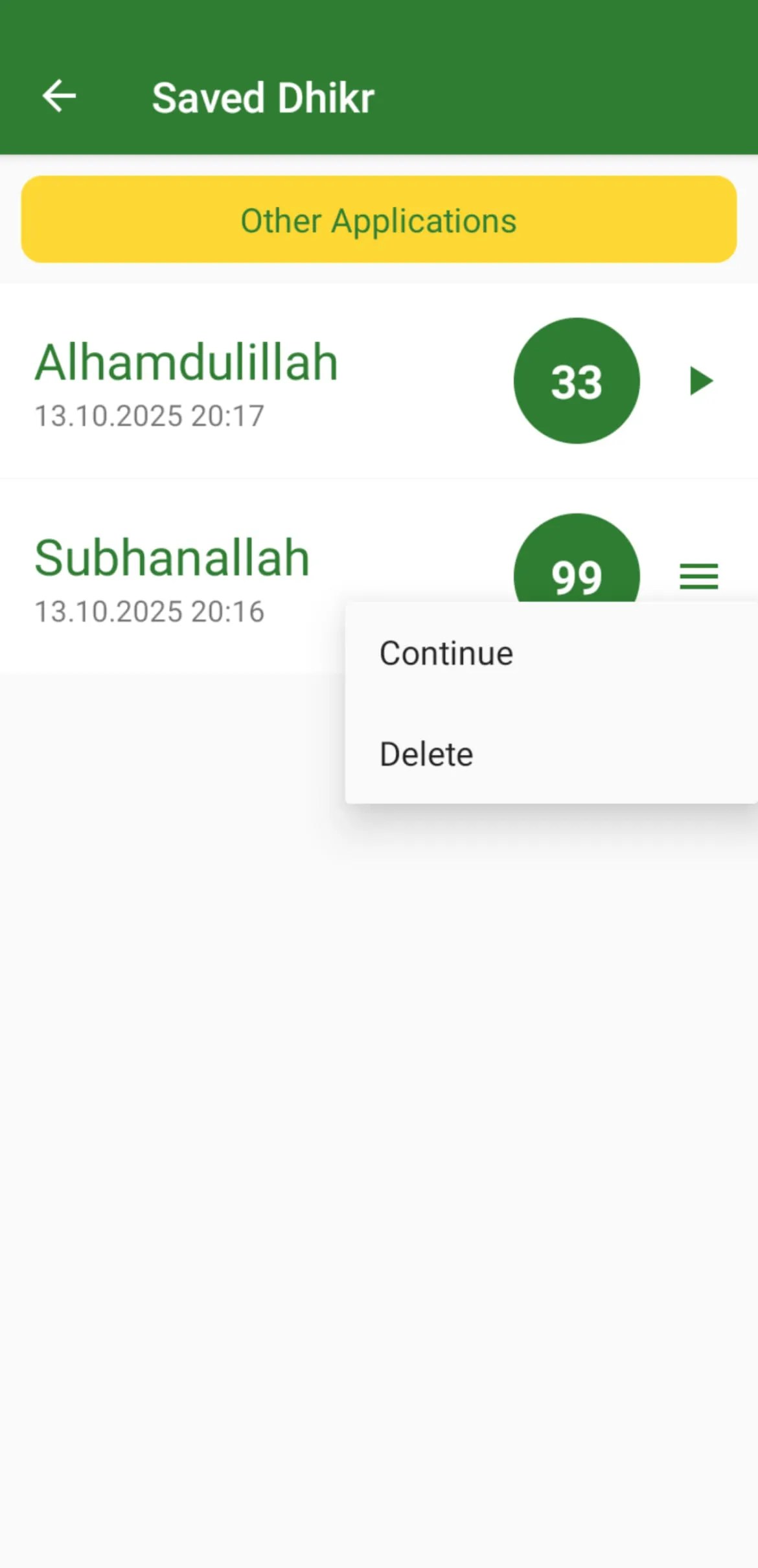 Digital Tasbeeh Counter