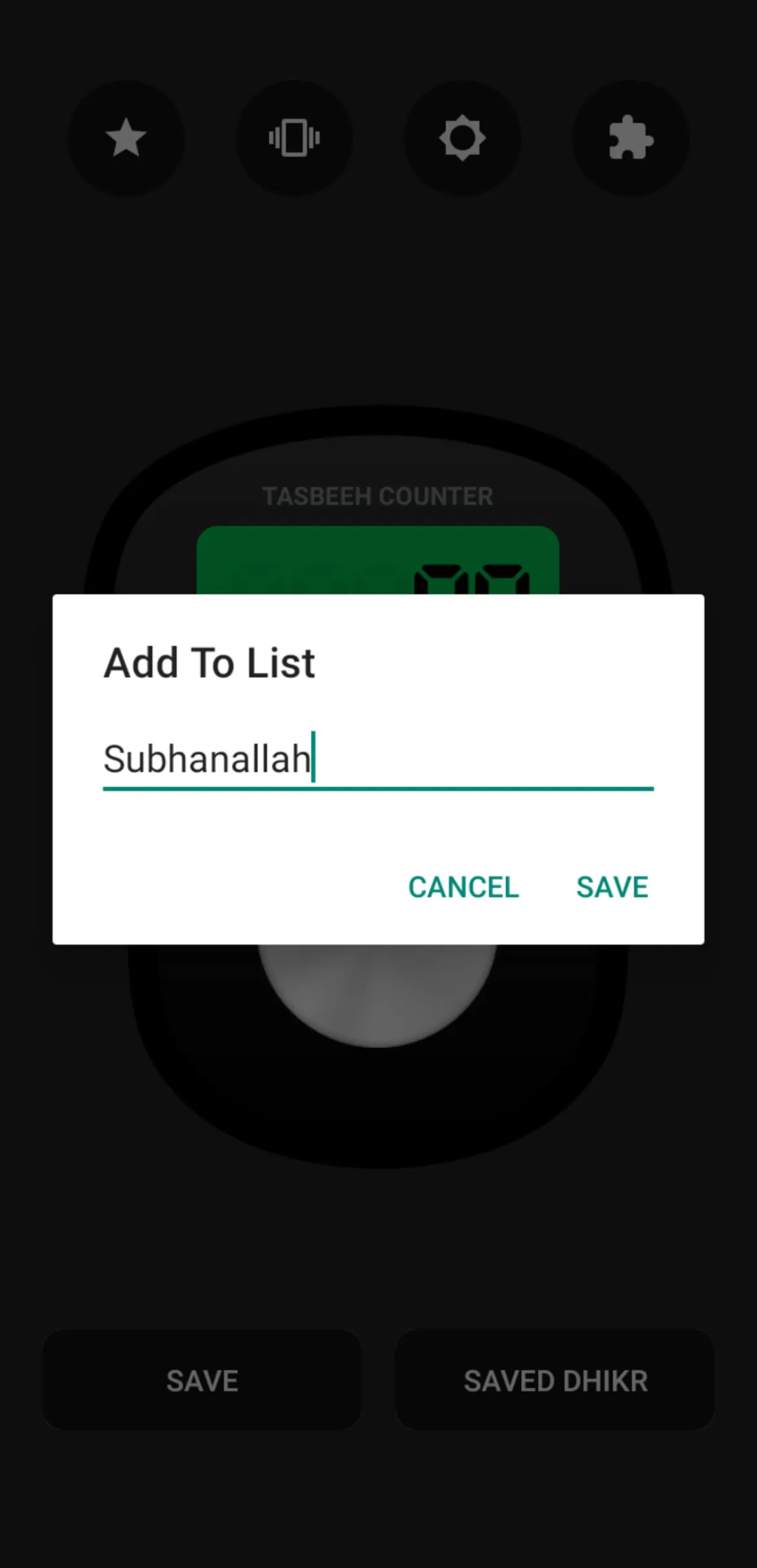 Digital Tasbeeh Counter