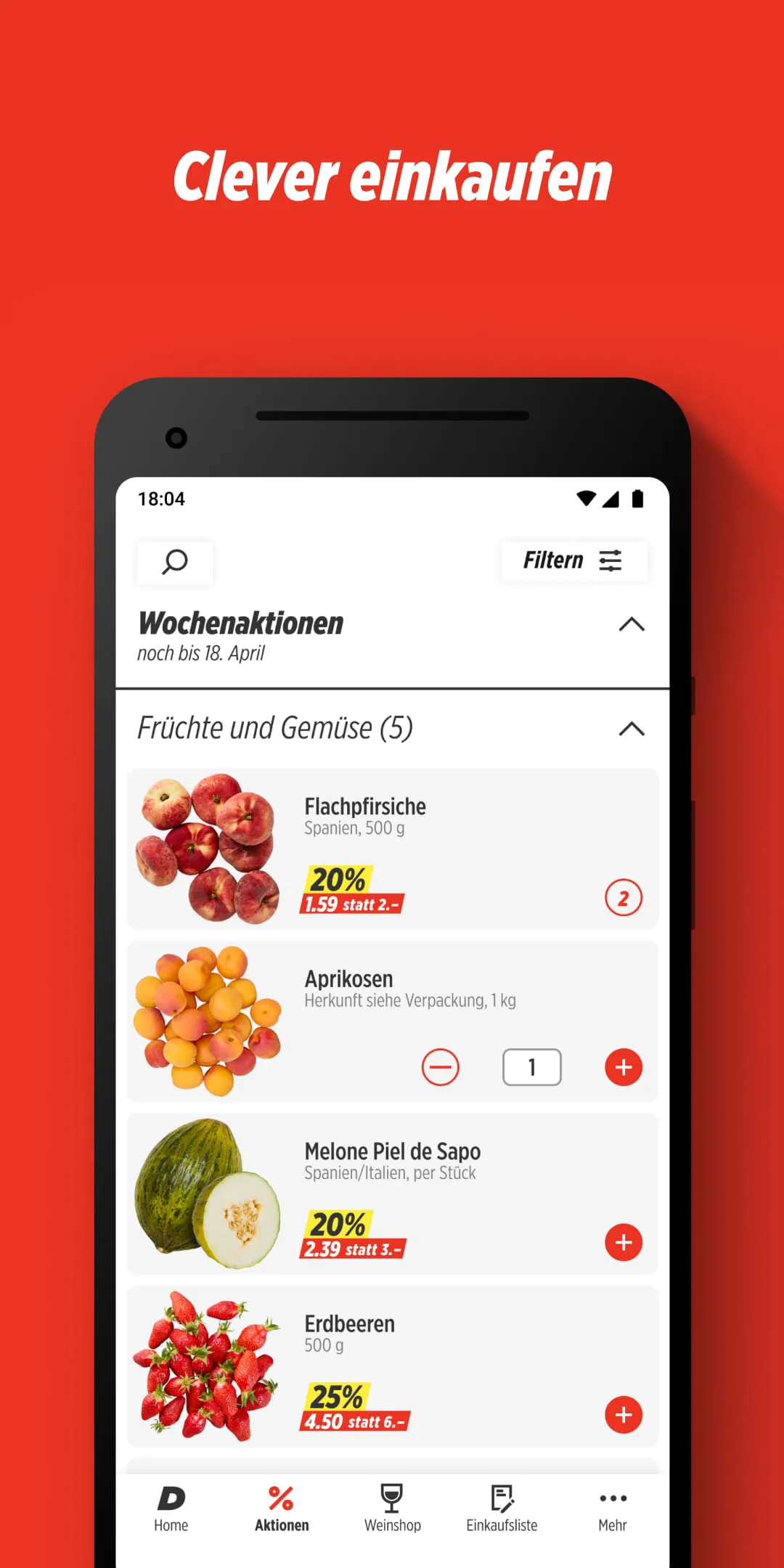 Denner – Aktionen und Weinshop