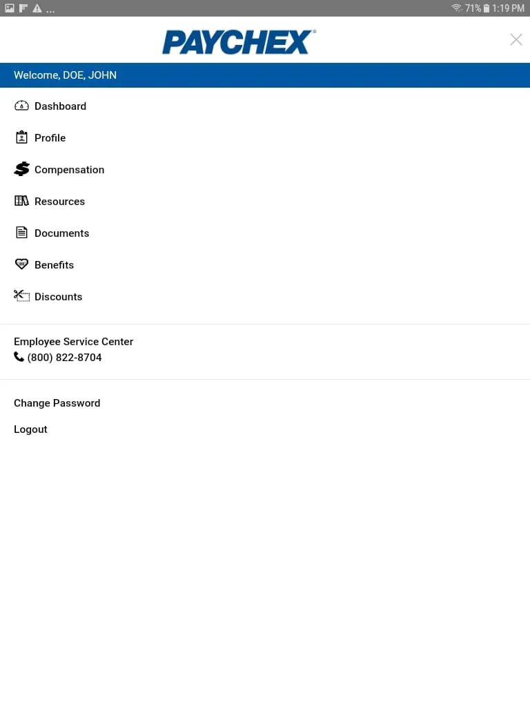 Paychex Oasis Employee Connect