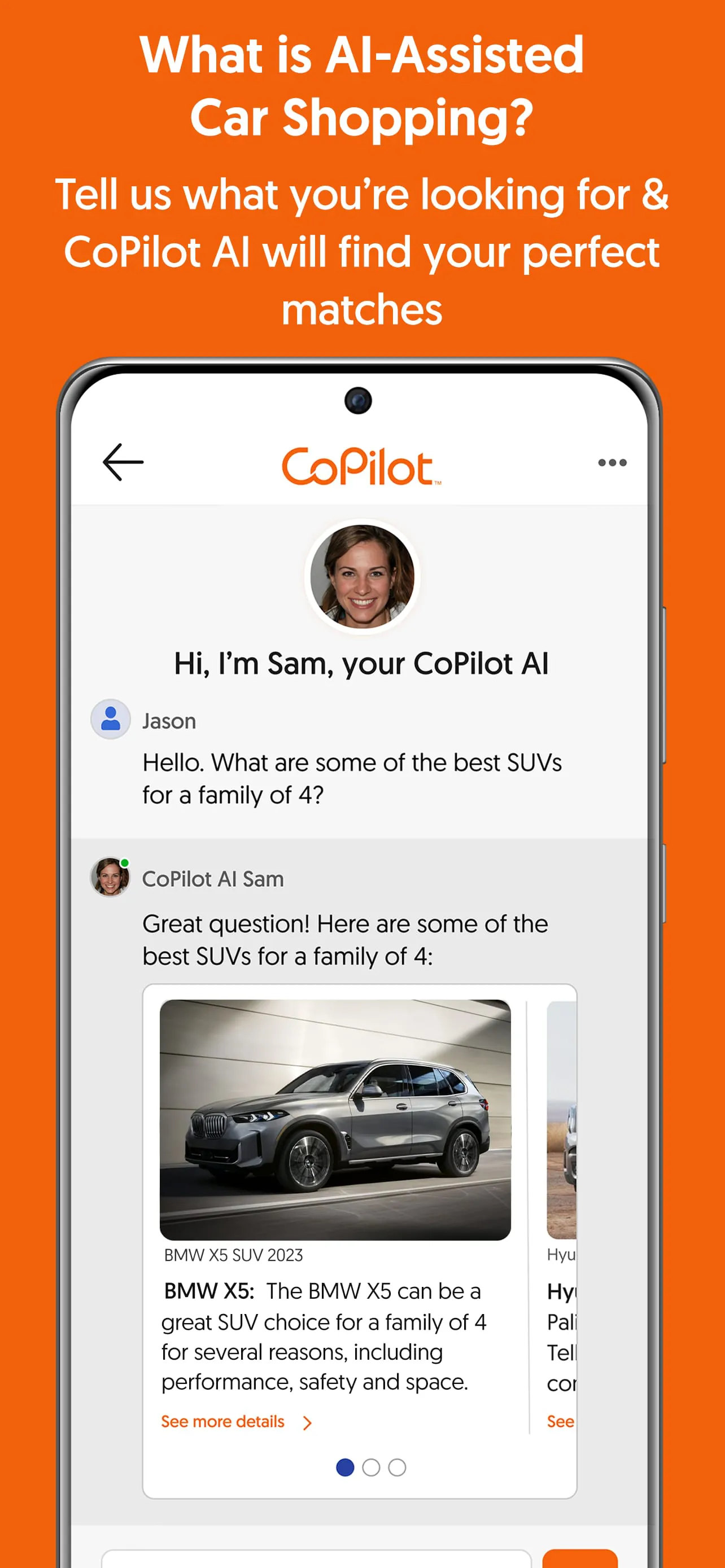 CoPilot shop/buy/sell used car