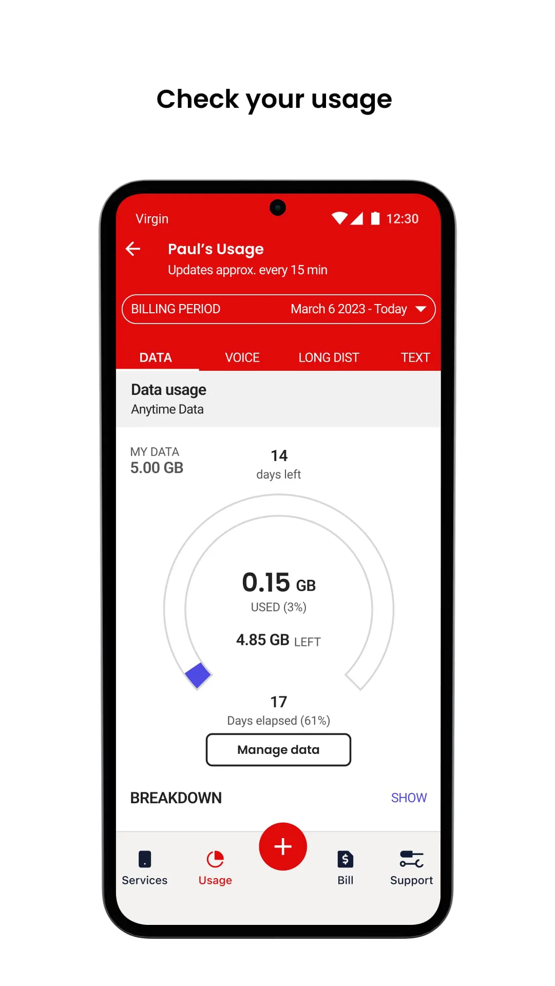 Virgin Plus My Account