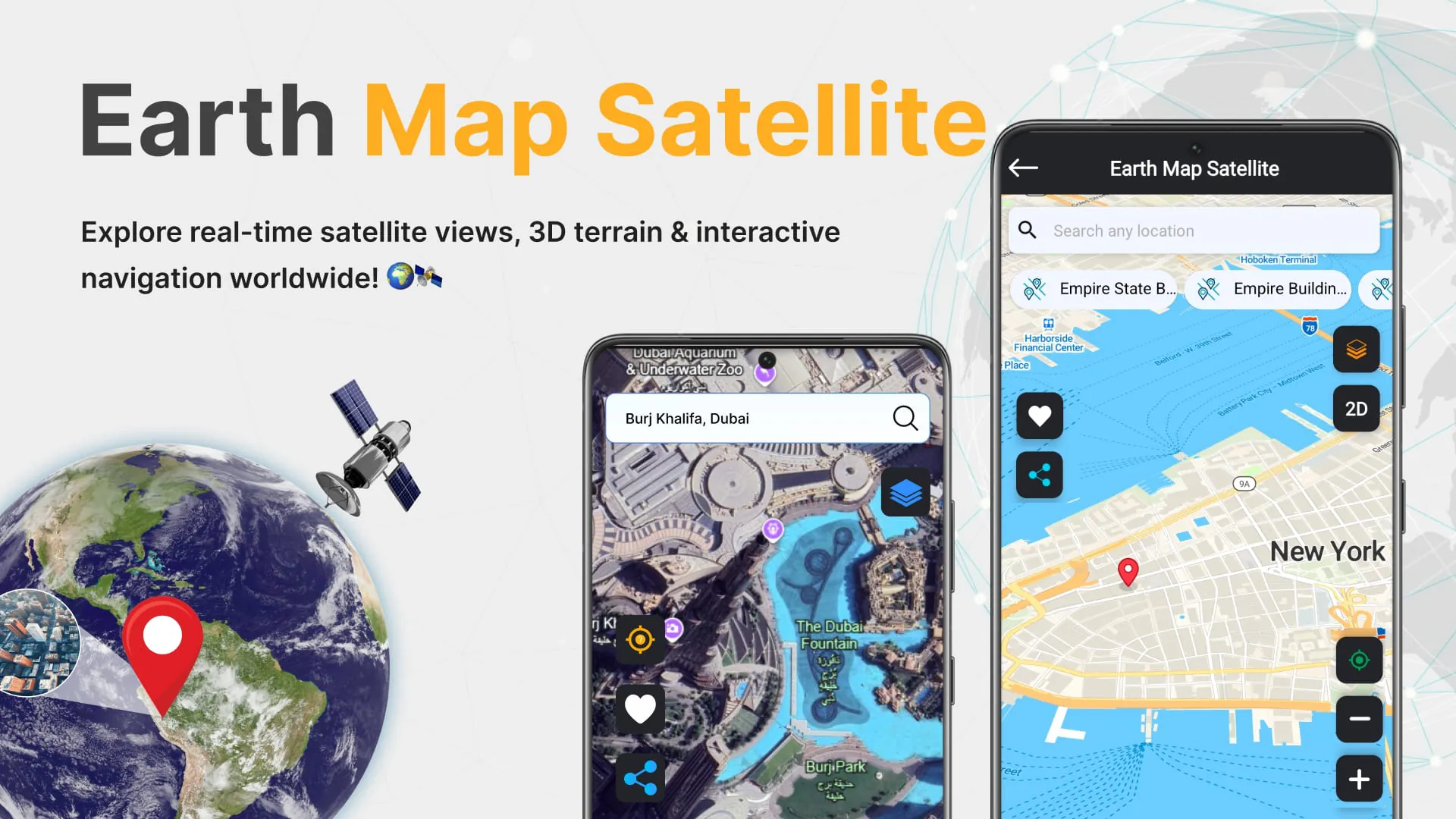 Earth Map Satellite