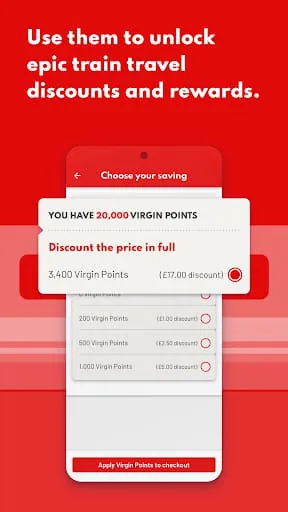 Virgin Train Travel App