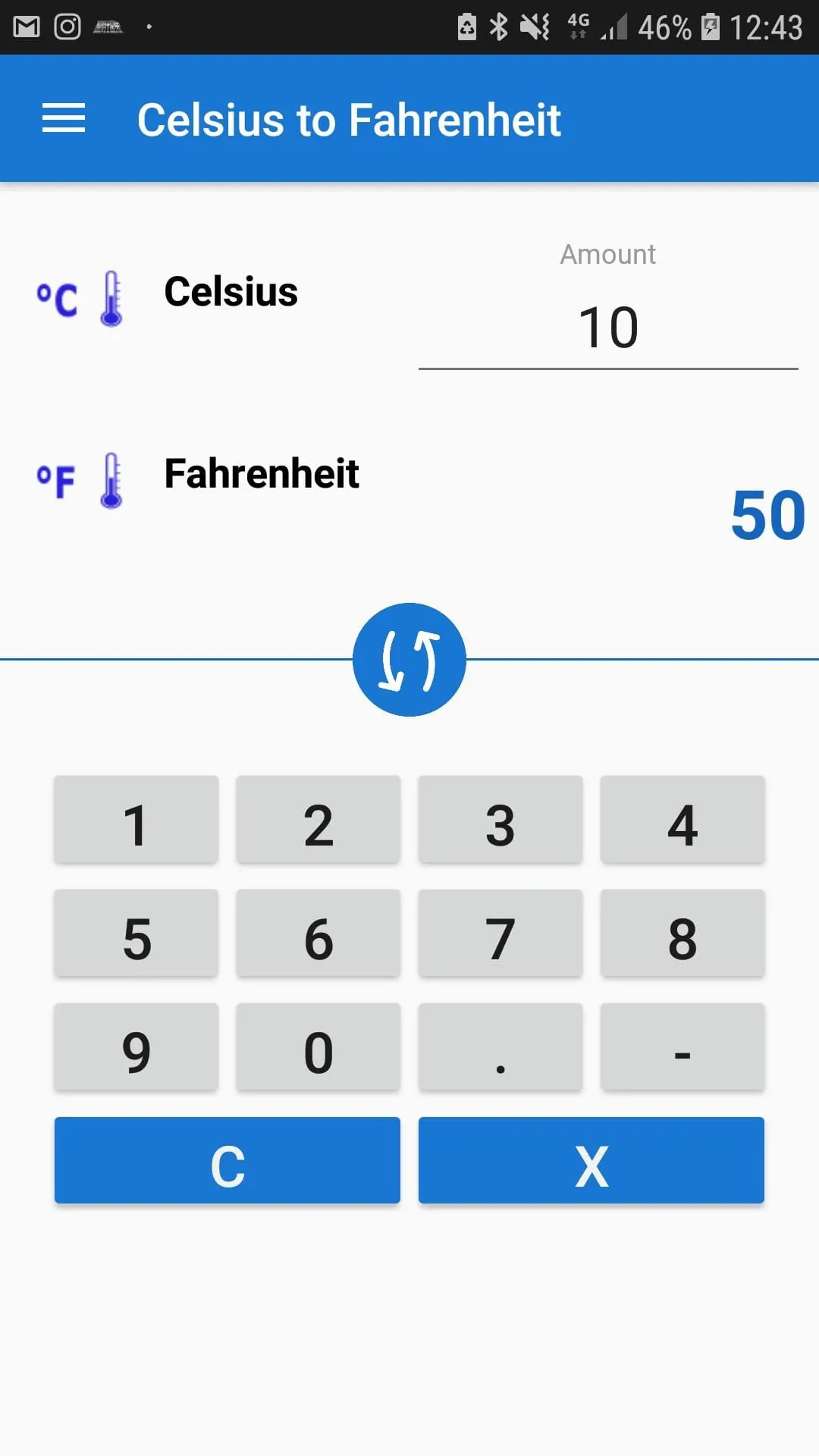 Celsius to Fahrenheit Convert