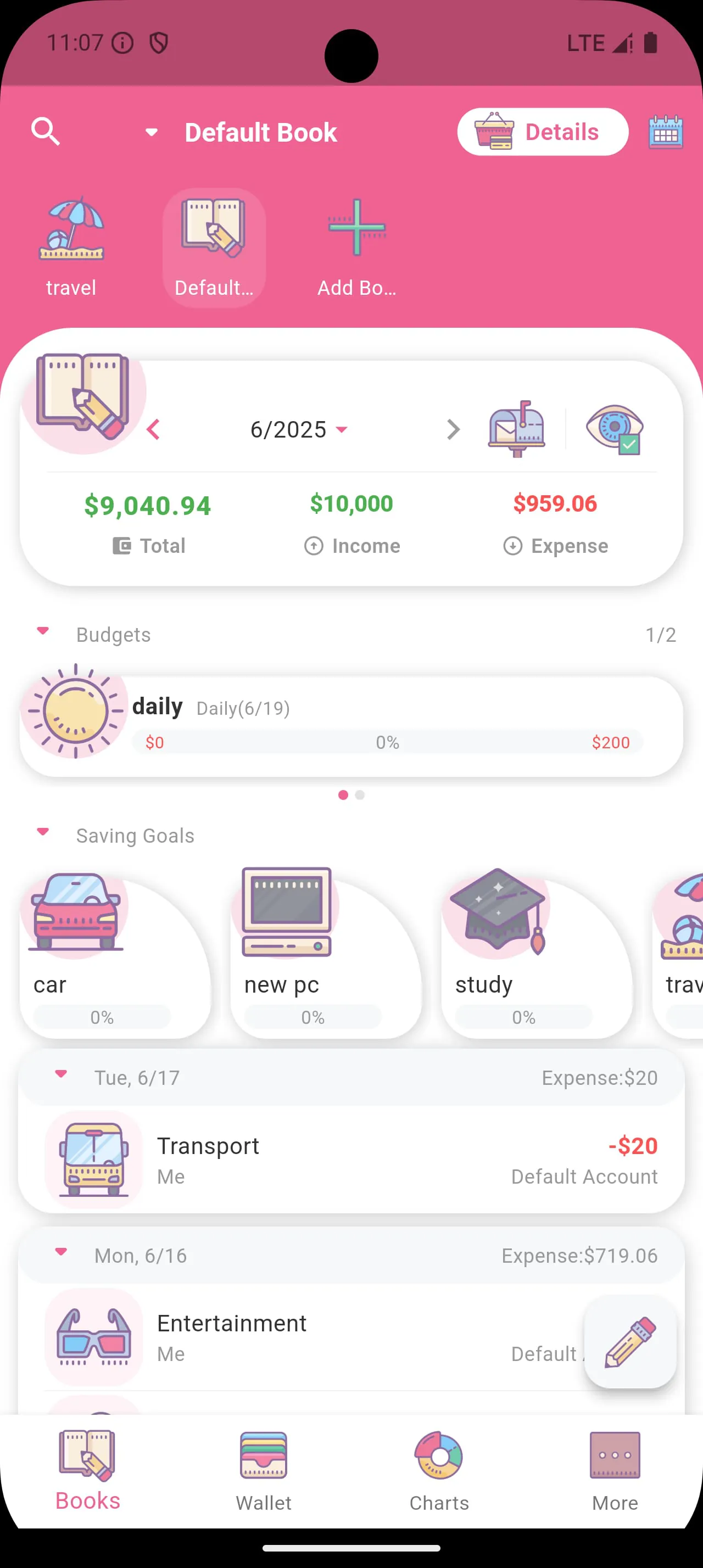 Money+ Cute Expense Tracker