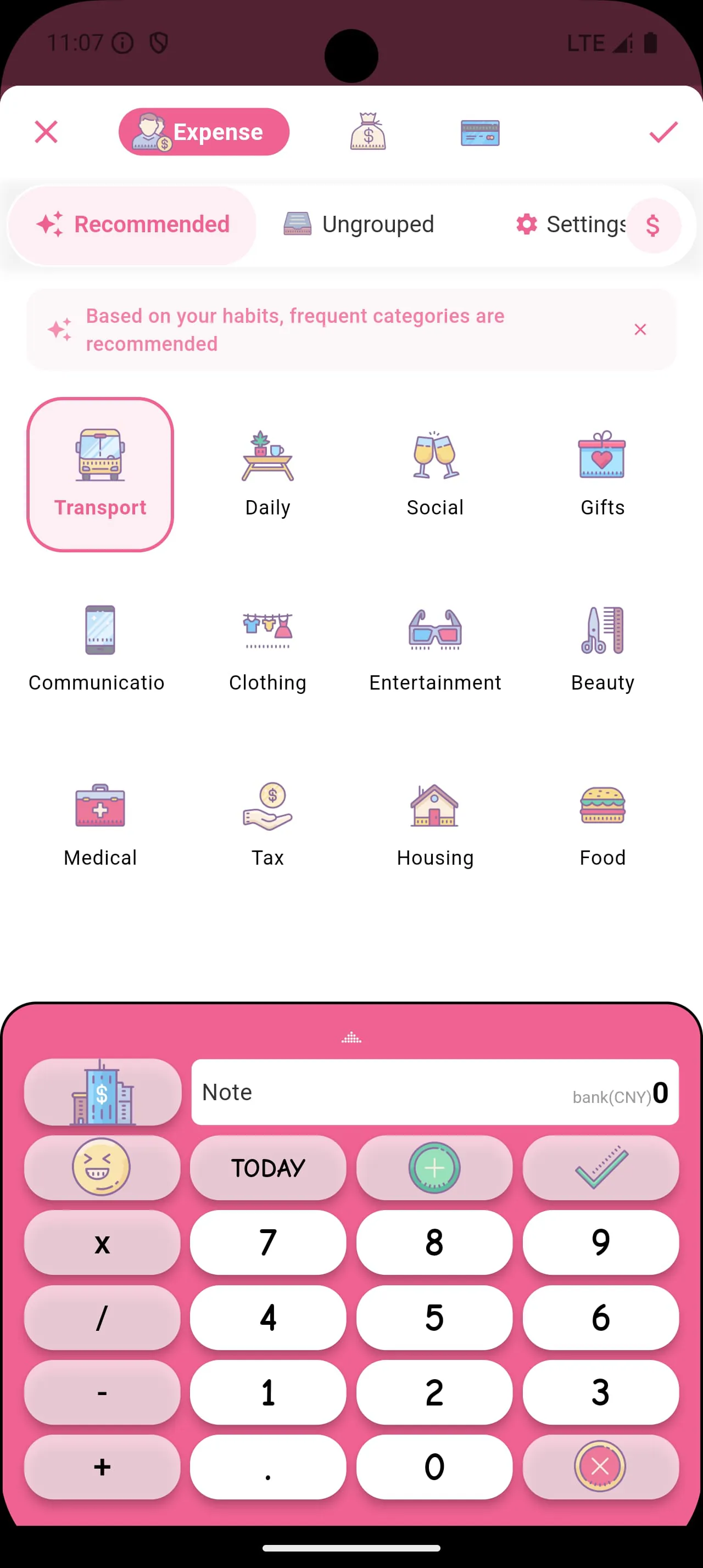 Money+ Cute Expense Tracker