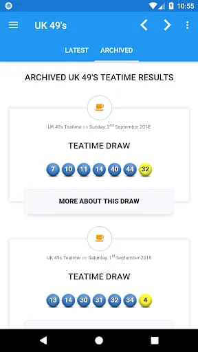 UK 49's | Lunchtime | Teatime