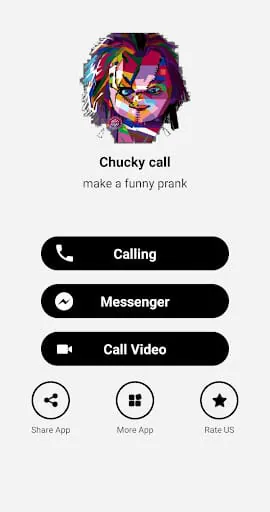 Chucky Doll Fake Video Call