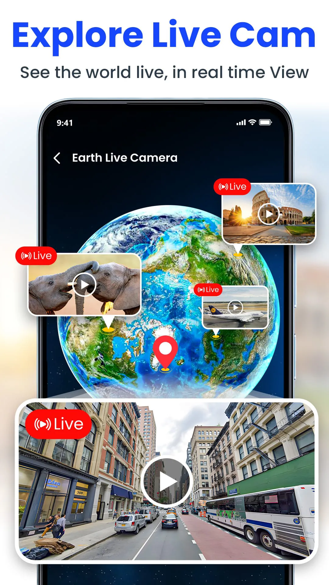 GPS Satellite Live Earth Map