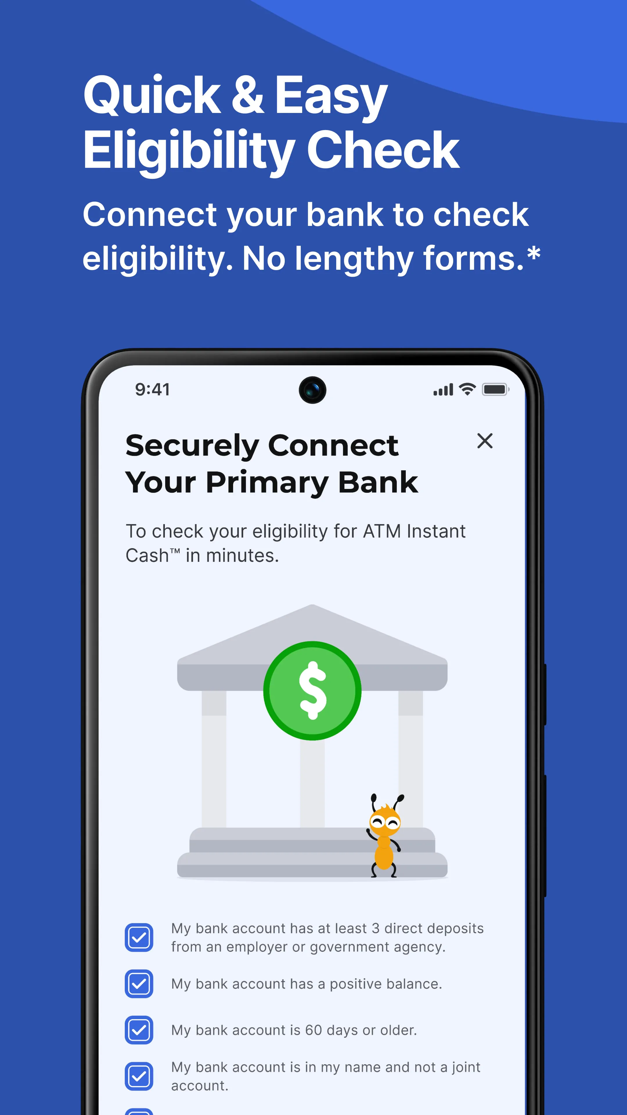 ATM Cash Advance・Instant Money