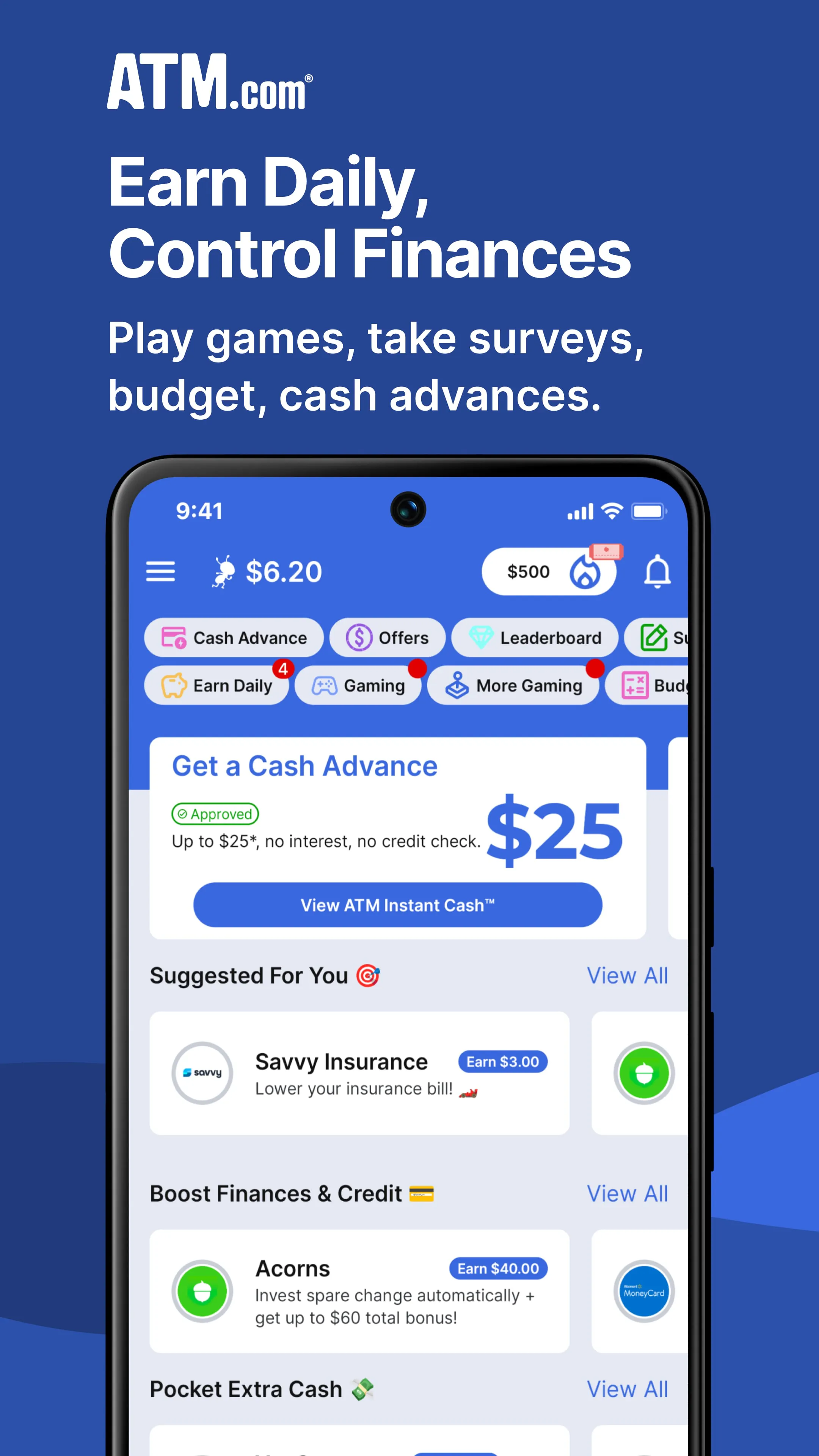 ATM Cash Advance・Instant Money