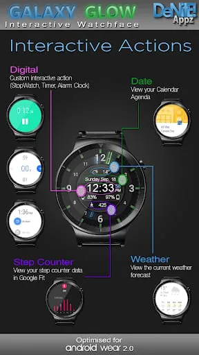 Galaxy Glow HD Watch Face