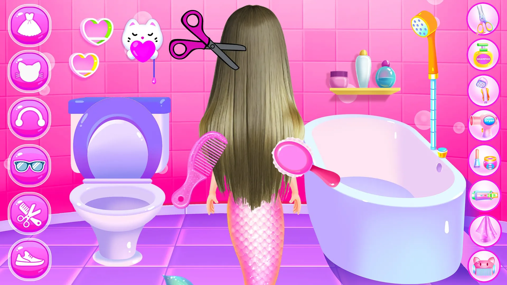 Princess Mermaid At Hair Salon
