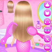 Princess Mermaid At Hair Salon