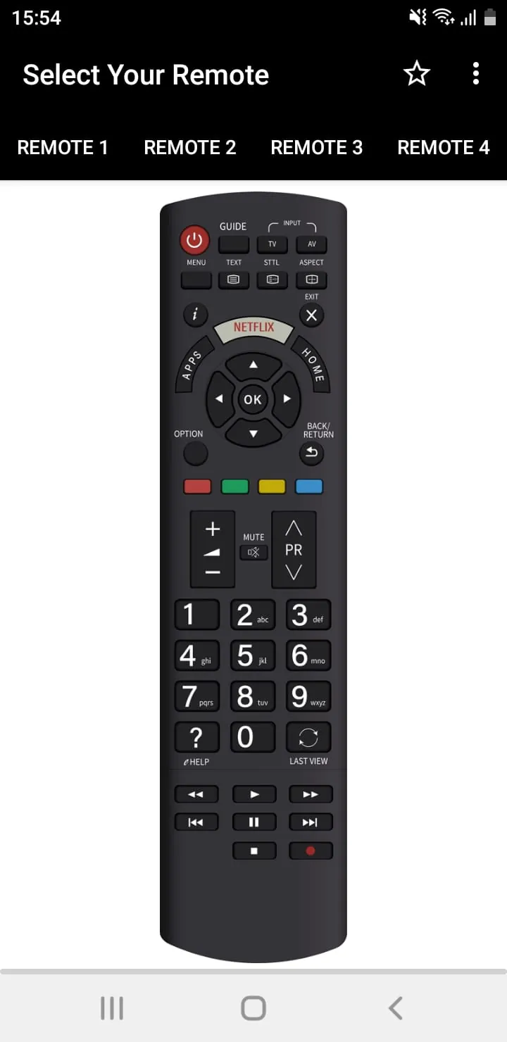 Panasonic TV Remote