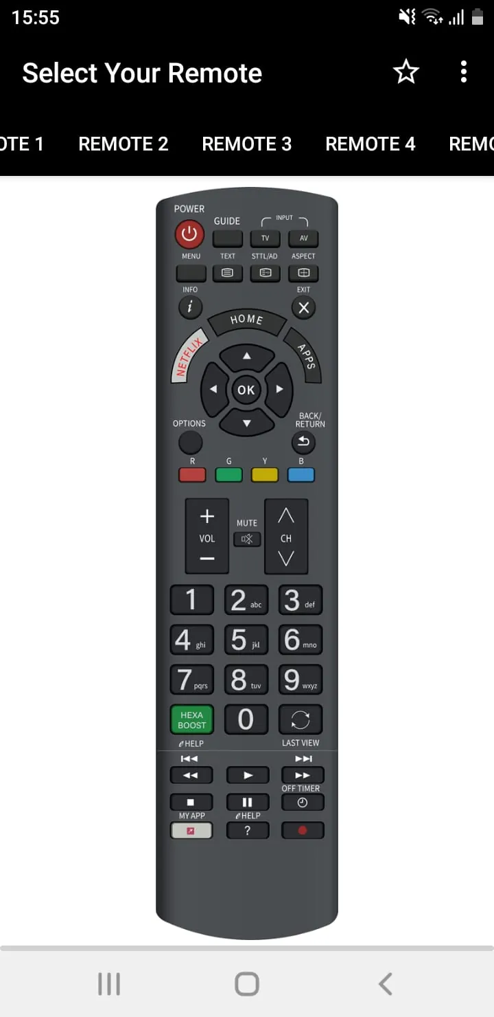 Panasonic TV Remote