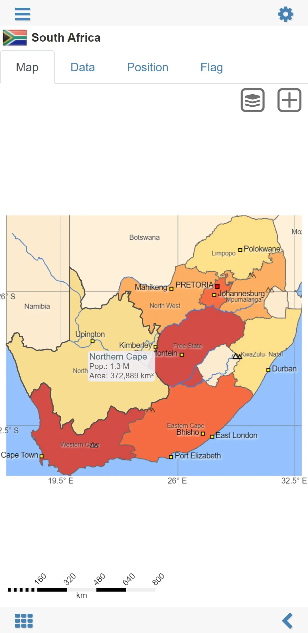 World atlas & world map MxGeo
