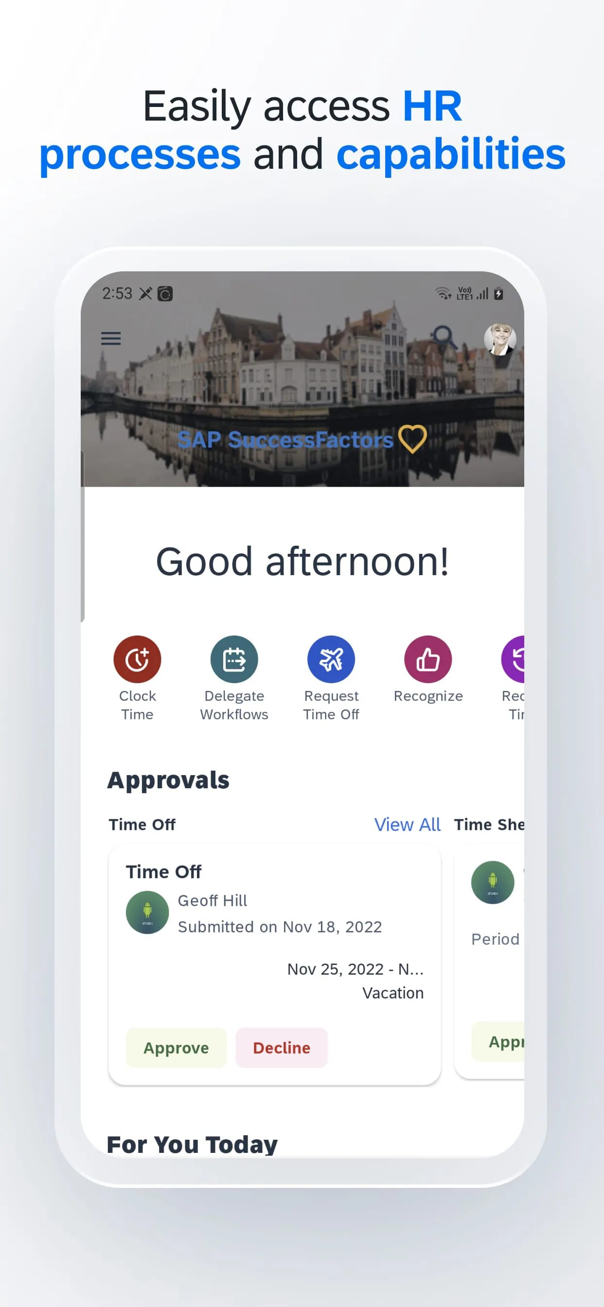 SAP SuccessFactors Mobile