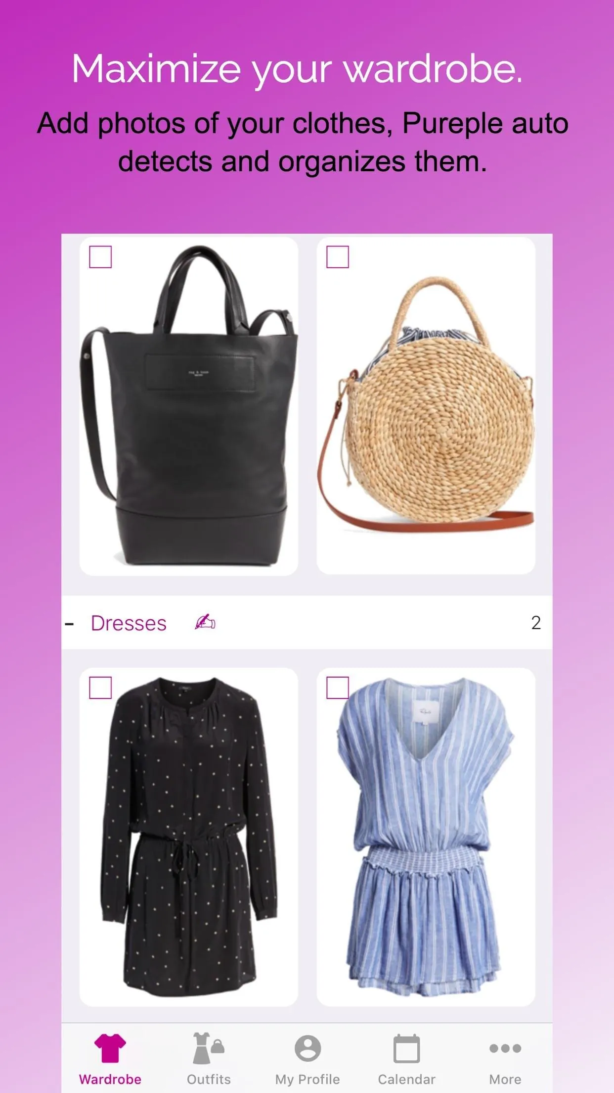 Pureple AI Outfit Planner