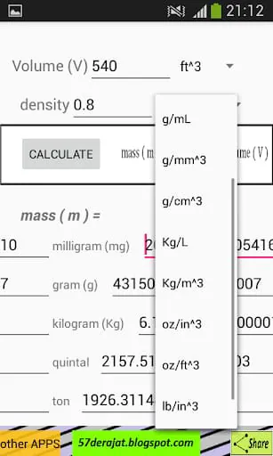 Density Calculator