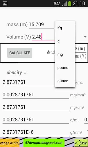 Density Calculator