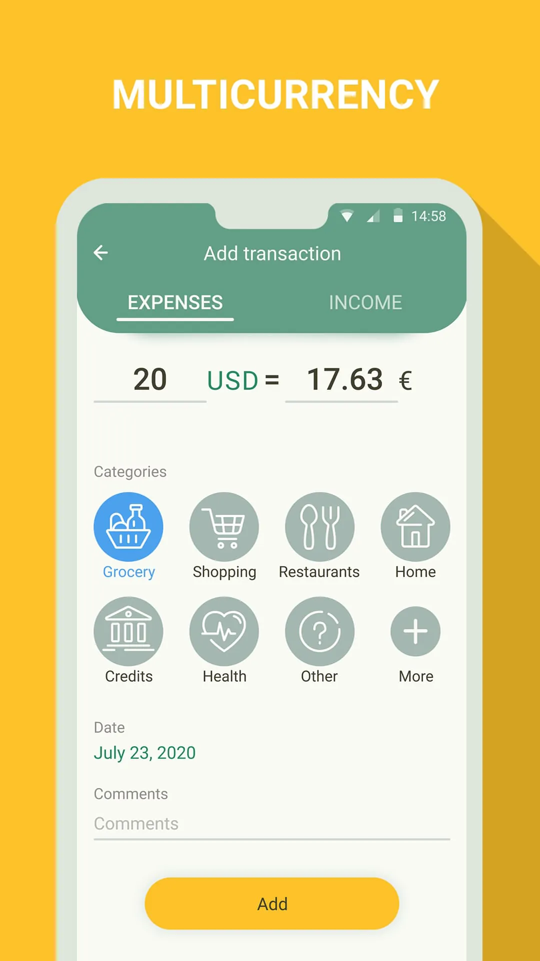 Money manager & expenses