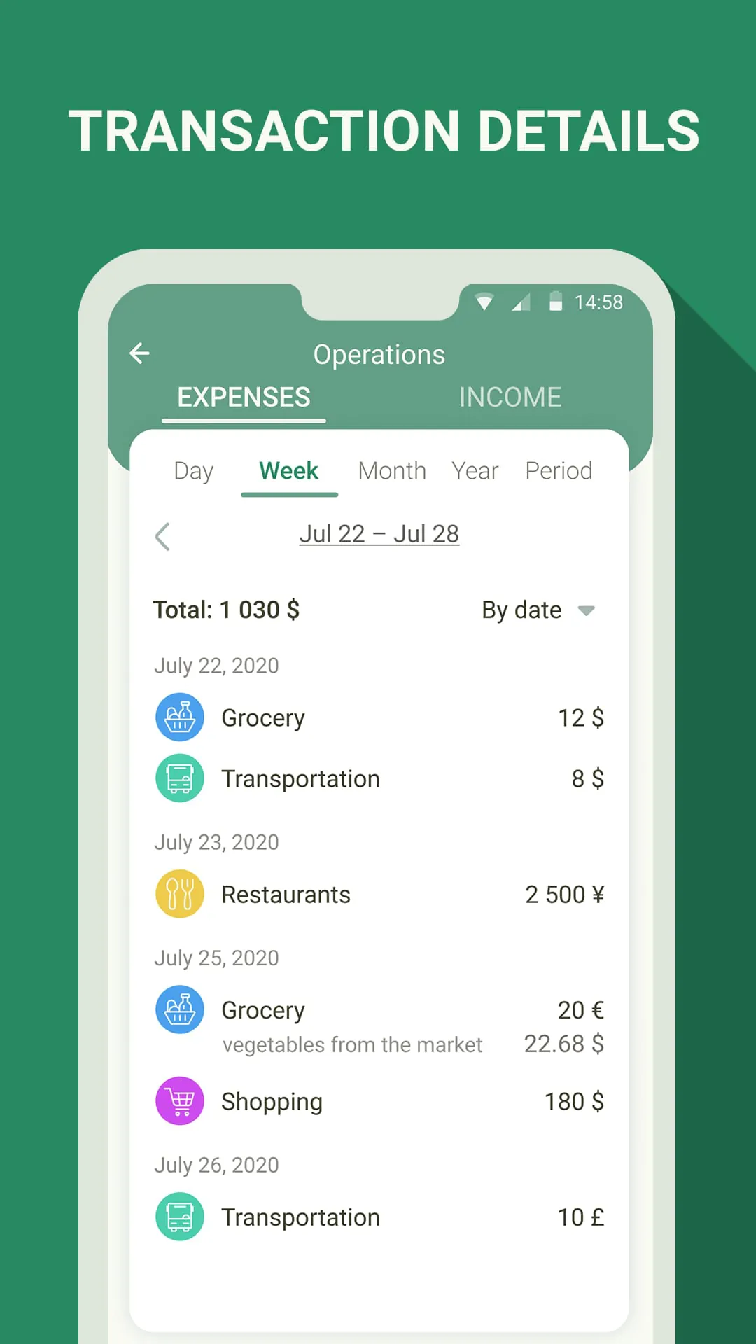 Money manager & expenses