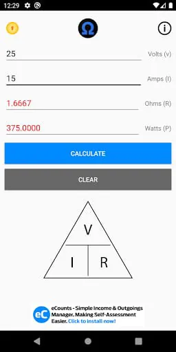 Ohms Law Calculator