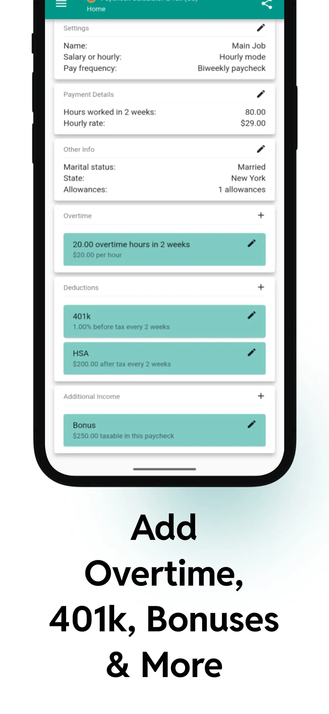 Paycheck Calculator US