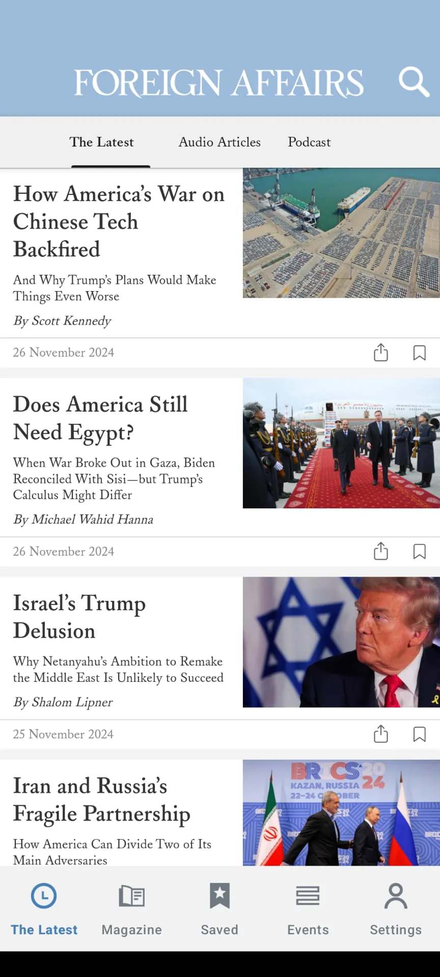 Foreign Affairs Magazine