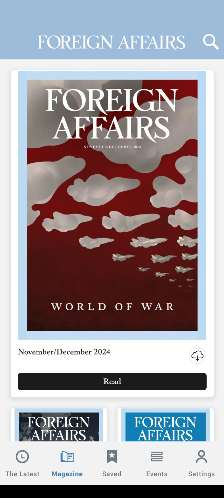 Foreign Affairs Magazine