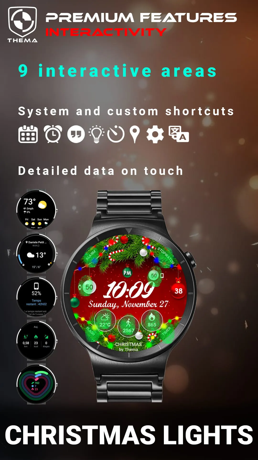 Christmas Lights Watch Face
