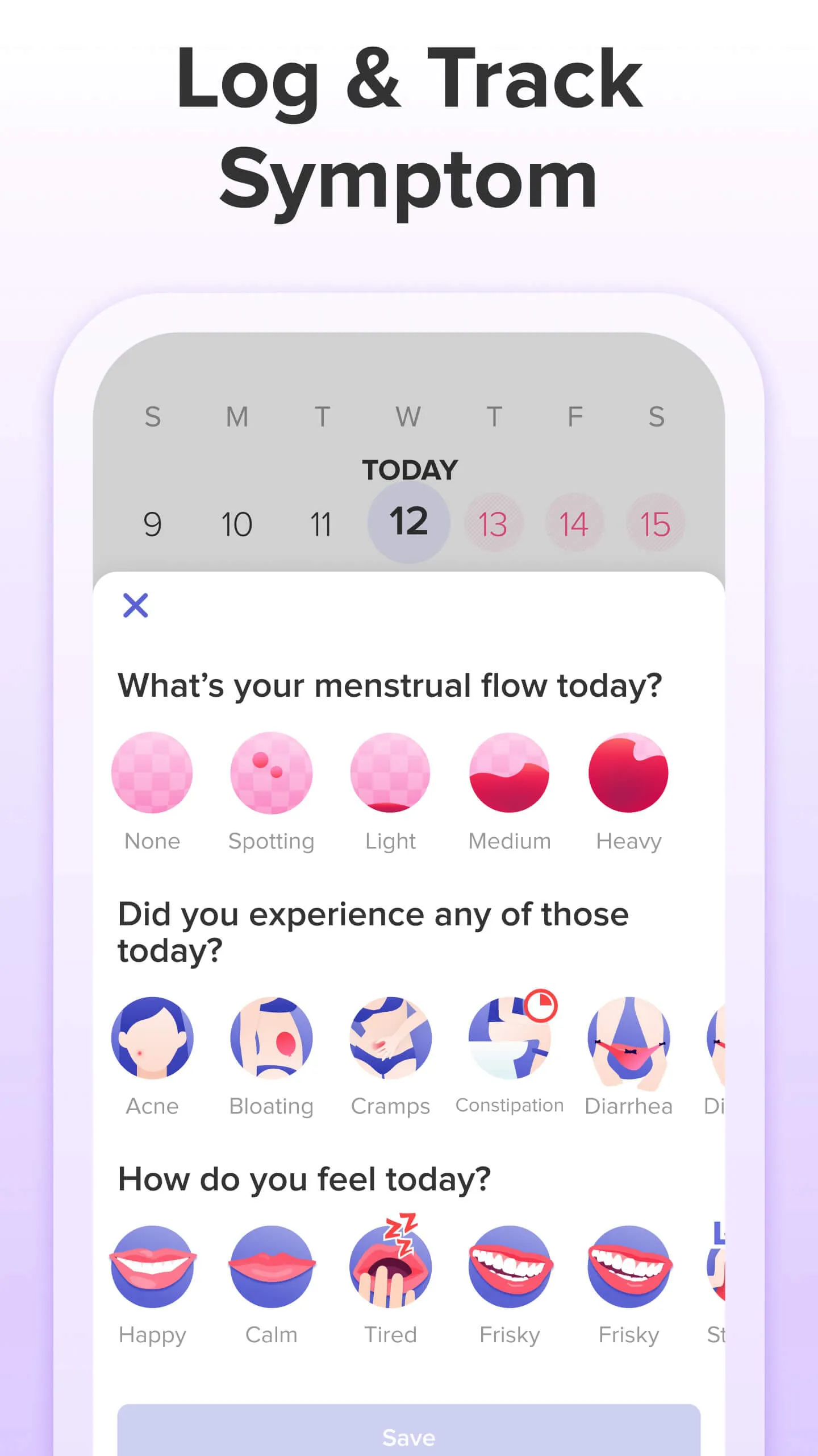 Period Tracker App | Eve Glow