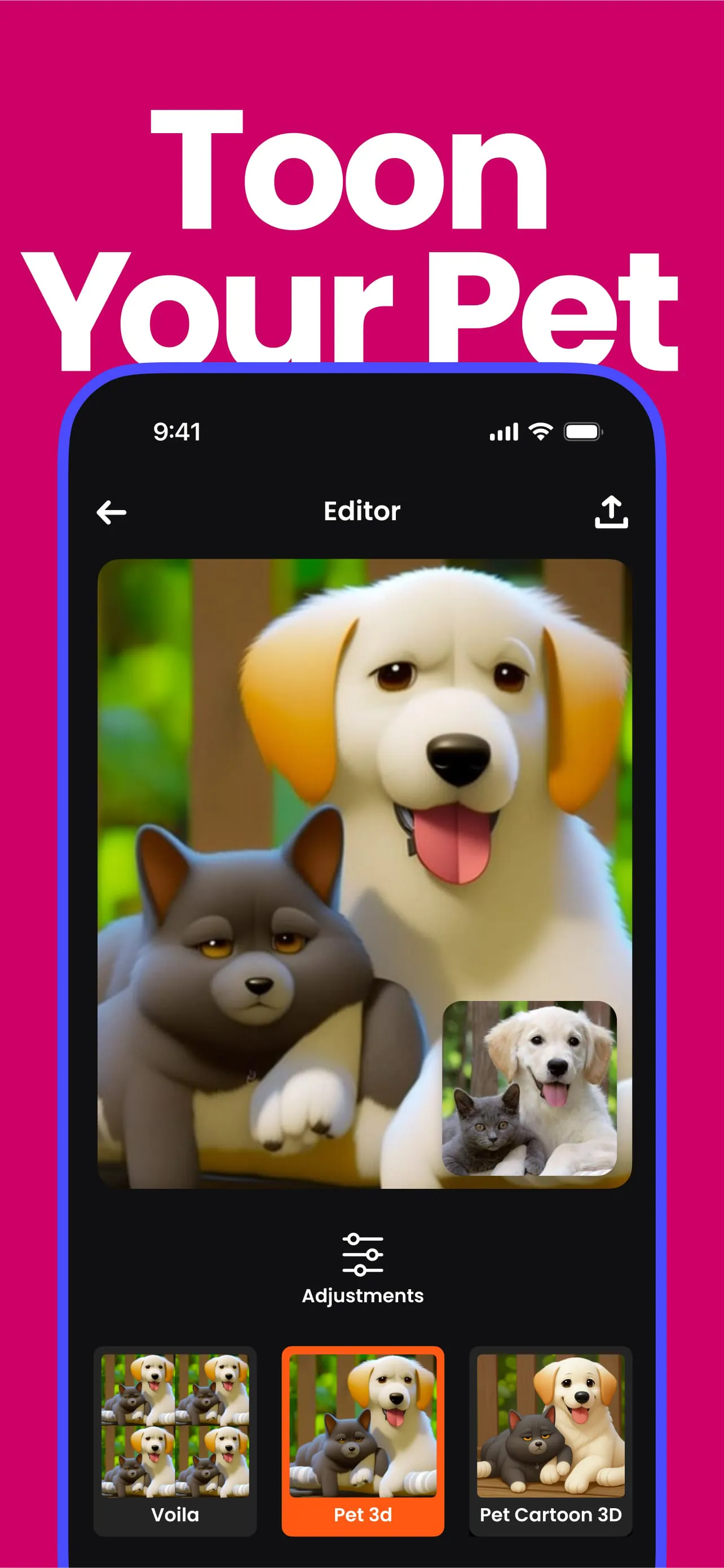 Voila AI Artist Cartoon Filter