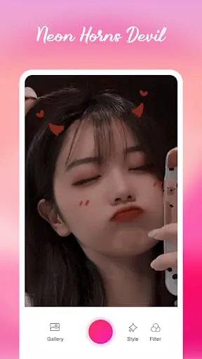 Neon Horns Devil Photo Editor