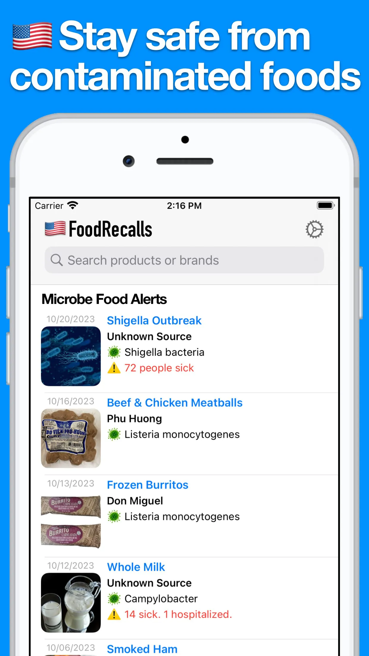 Food Recalls & Alerts