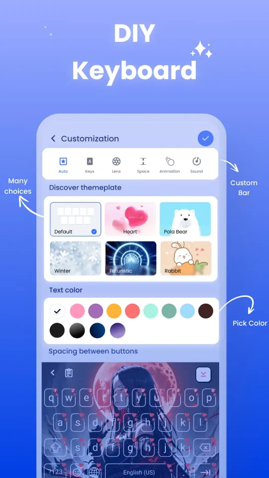 Keyboard Font & Keyboard Theme