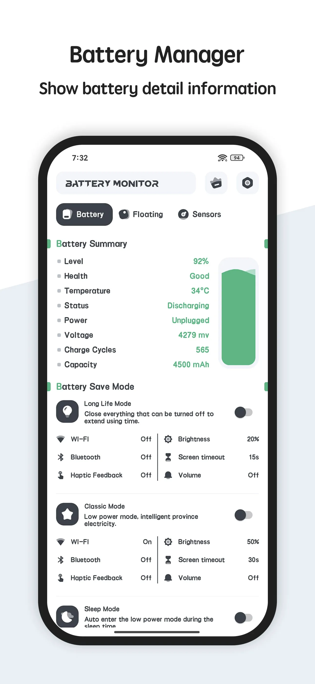 Battery manager and monitor
