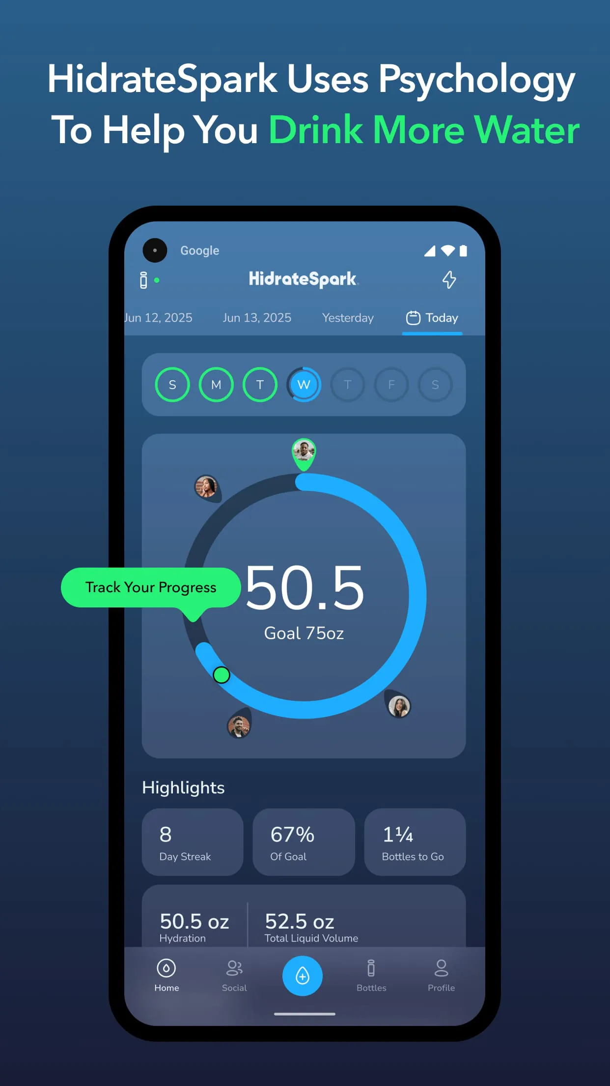 HidrateSpark Water Tracker