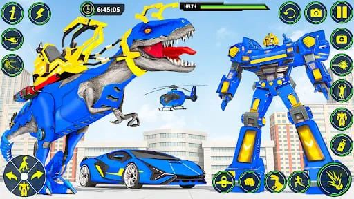 Dino Transform Robot Car Game
