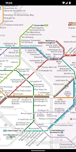 Berlin Liniennetz S und U Bahn