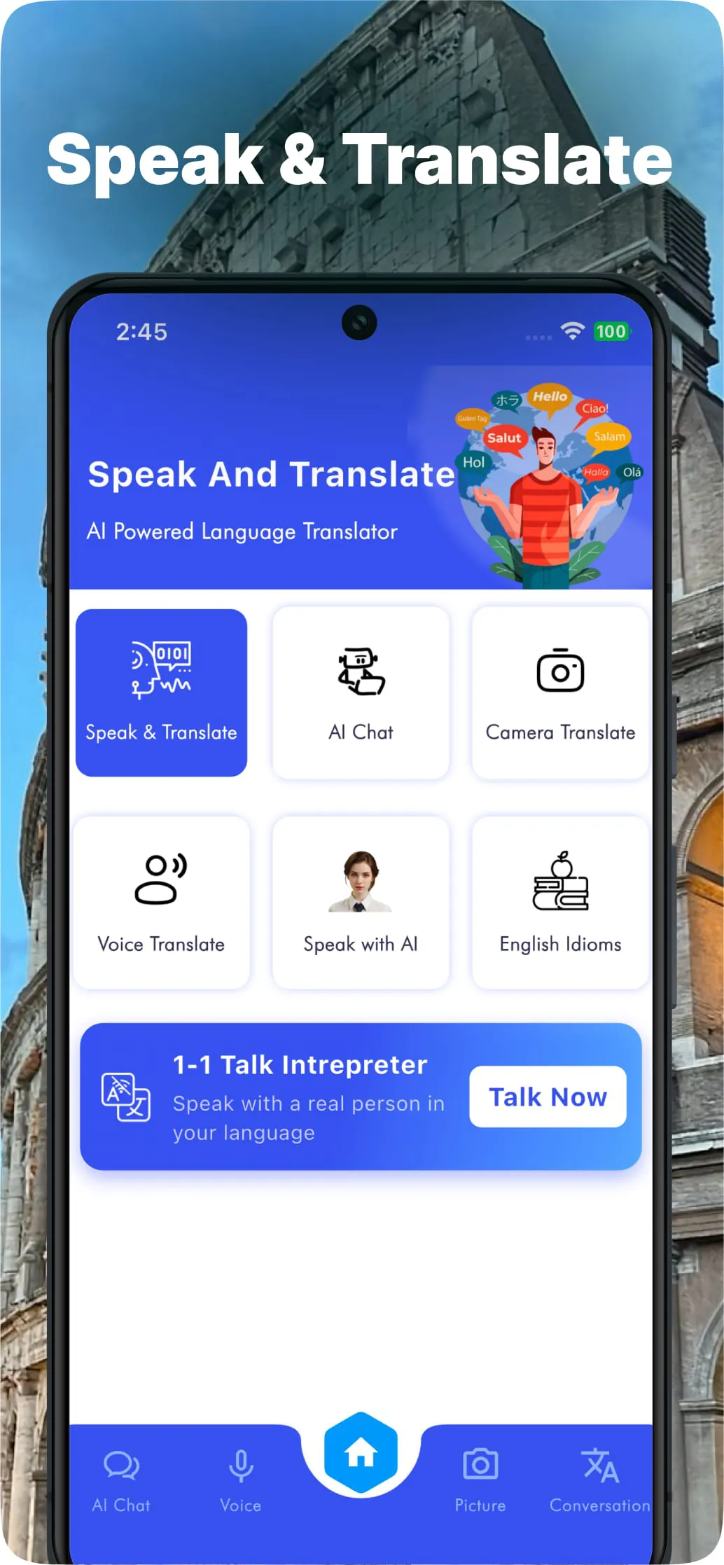 Speak and Translate Languages