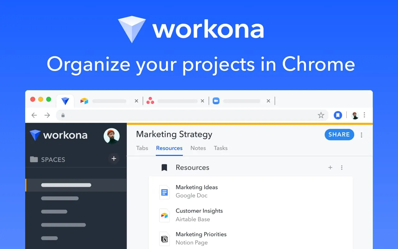 Tab Manager by Workona