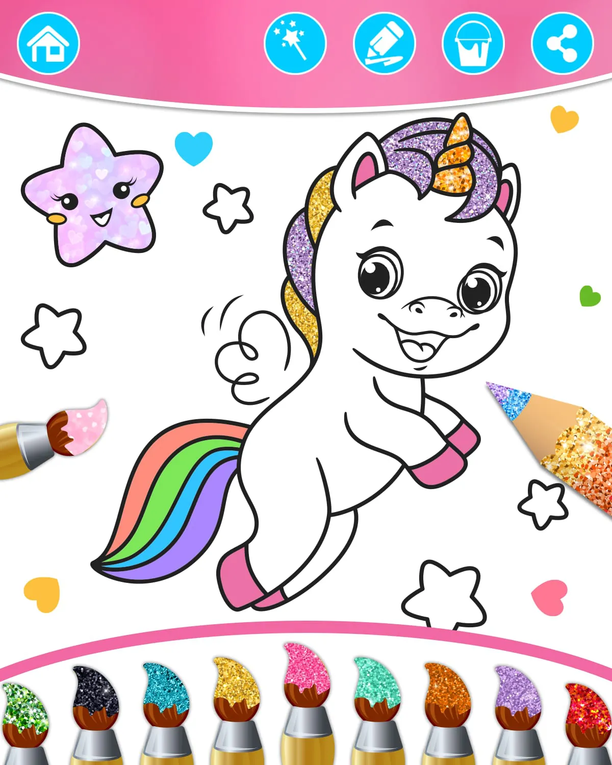 Princess Coloring Book & Games