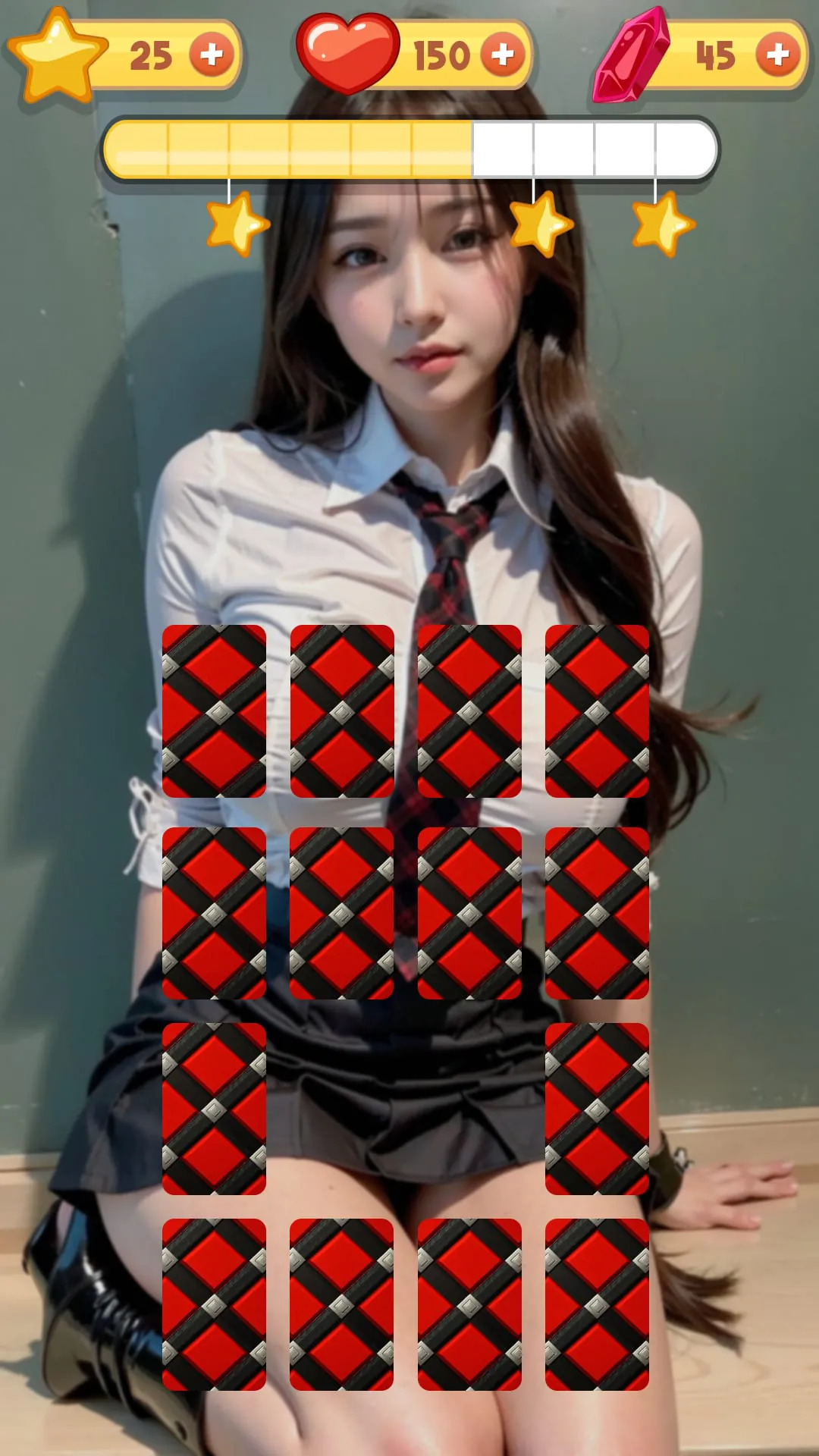 Match Girl CardFlip Adult Game